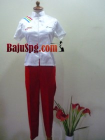 baju spg pertamina pertamax merah papua 2 front baju spg pertamina pertamax merah papua 2 front