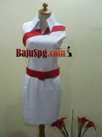 Seragam SPG Telkom Vision merah front Seragam SPG Telkom Vision merah front