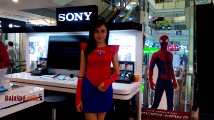 Baju Seragam SPG Spiderman2 Sony XPERIA Event Mall Ambasador Baju Seragam SPG Spiderman2 Sony XPERIA Event Mall Ambasador