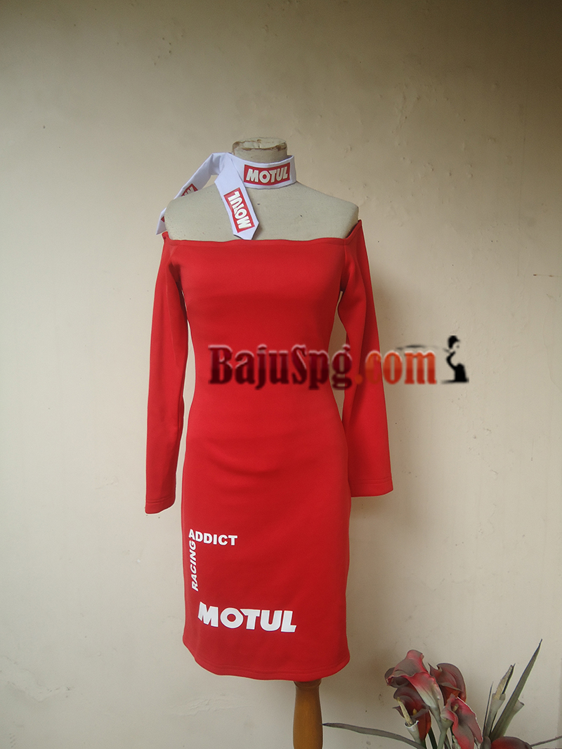 Seragam baju SPG Motul di Giass 2018 depan